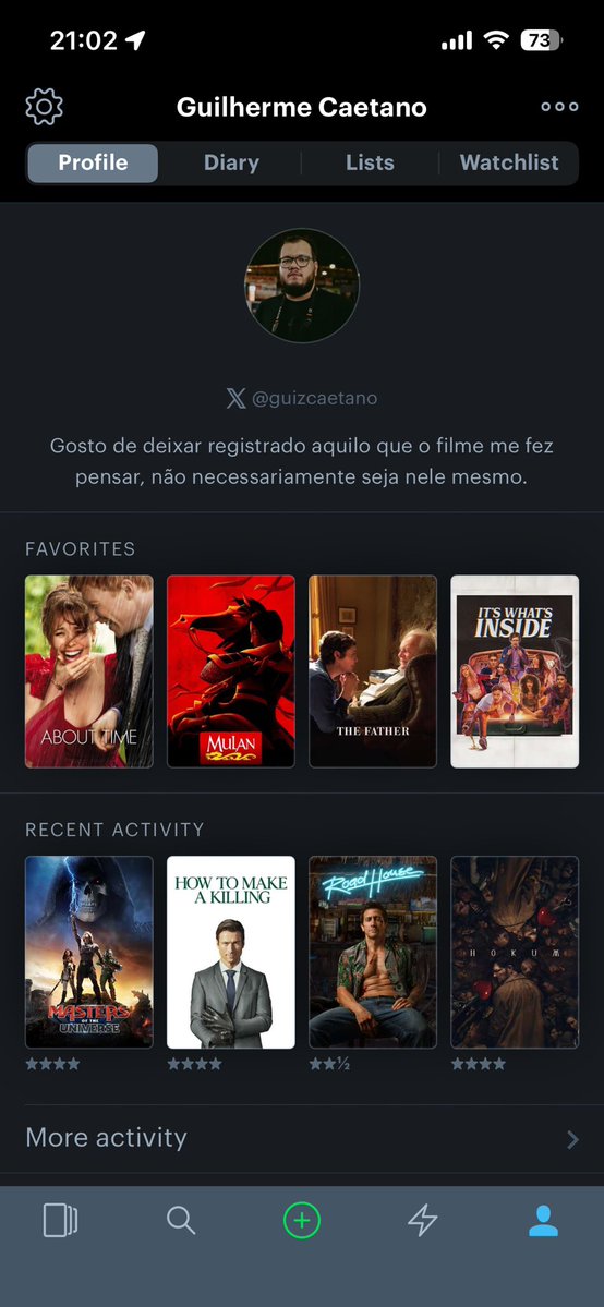 guizcaetano's tweet photo. user vs. letterboxd https://t.co/R9oJdIv1s9