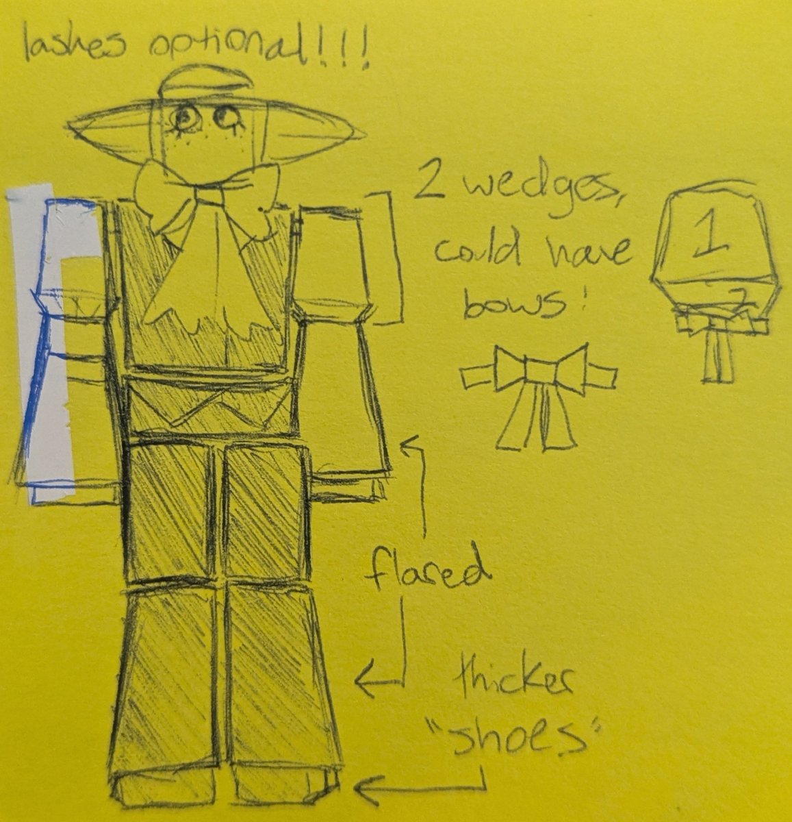 J1MPUTER's tweet photo. ok i lied get stylized Now. but on an evil stickynote that makes ur proportions suck

they alsolike to wear long skirts but they only have One skirt and it's TOO long and they trip on it constantly so it's all torn up at the edge https://t.co/faGFPmTx9B