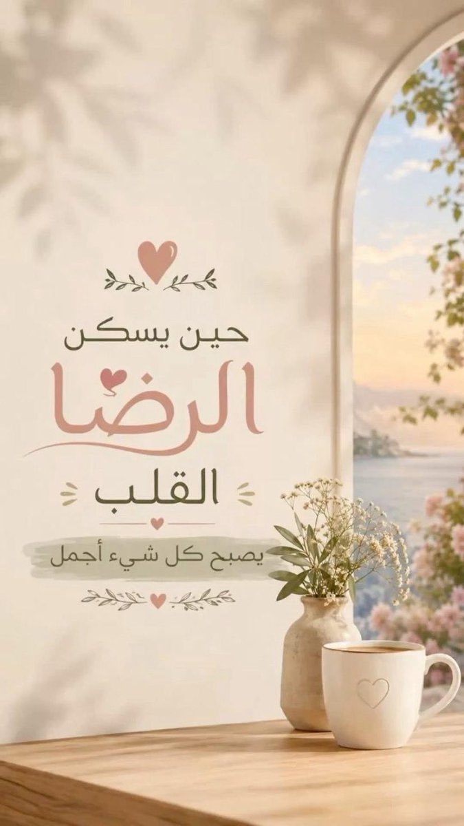 turkibander22's tweet photo. حين يسكن الرضا القلب ، يصبح كل شيء أجمل" https://t.co/3VMnK8WbtW