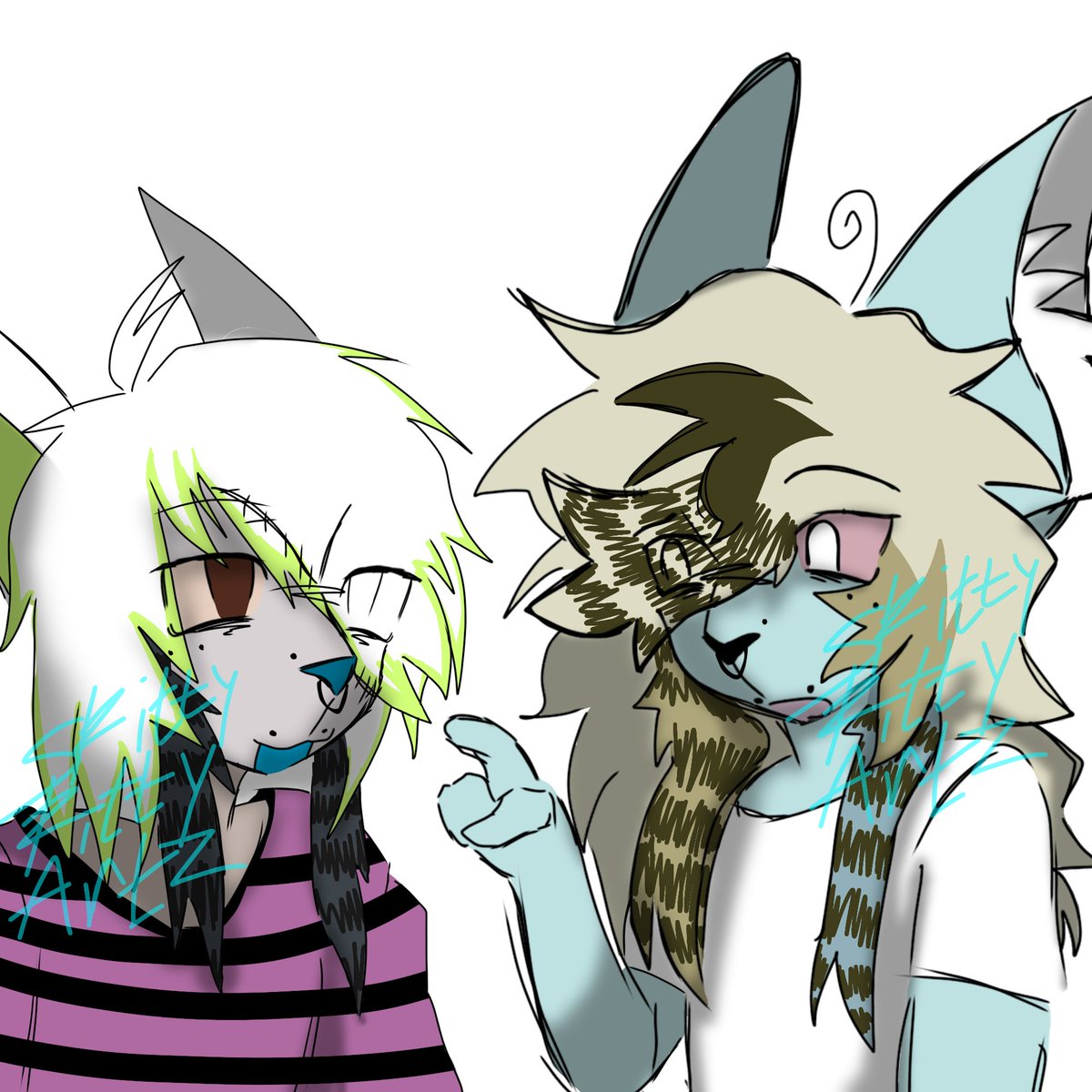 Skittykittyartz's tweet photo. My silly sonas!!! :3
#Furryart #fursona #commsopen https://t.co/5CM2yC2HiB