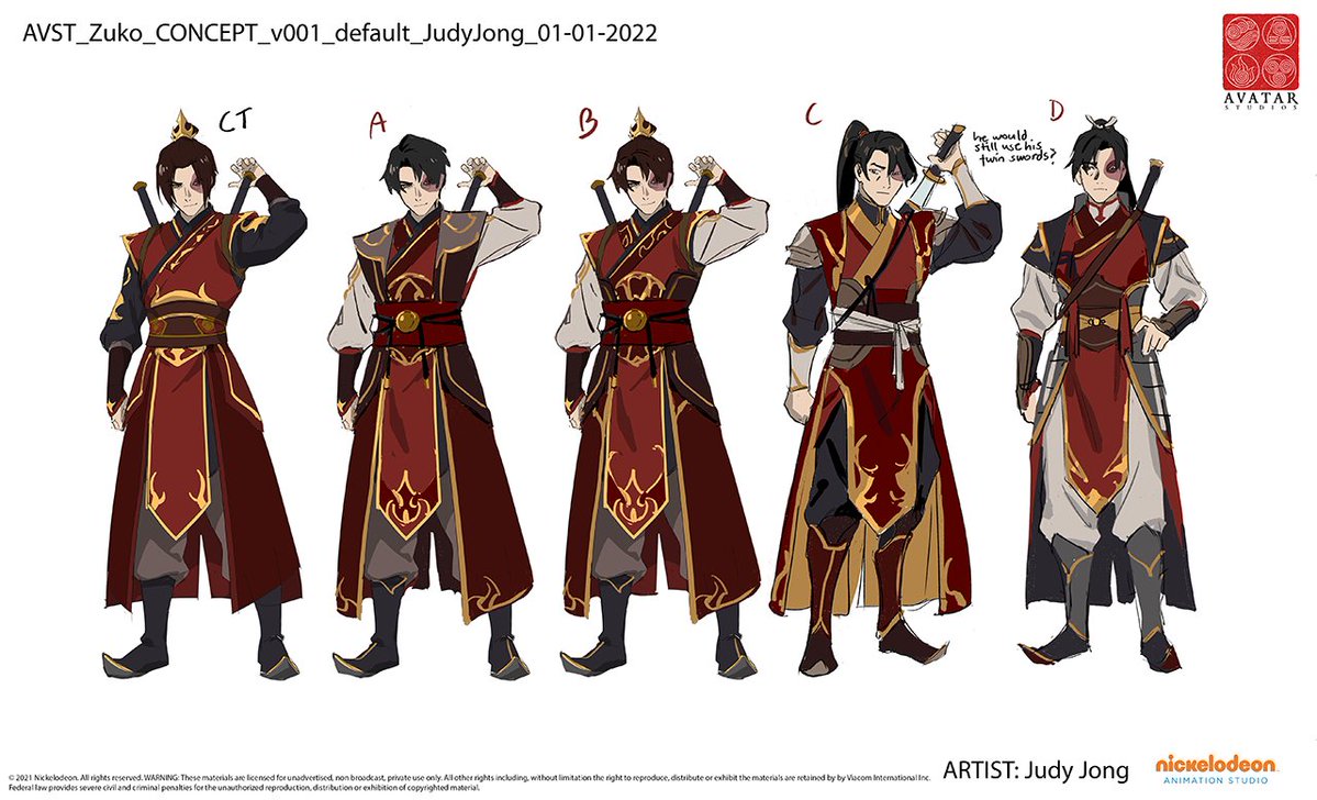 CutTimeComic's tweet photo. Here are the concepts from SDCC. I was brought on very early to basically give them my headcanon ideas, with very little context 😂I didn't have a style guide until months later. I would sometimes piggyback off from @cteez (labelled CT) who was my AD at the time 🙏 https://t.co/SyiJOeNbut