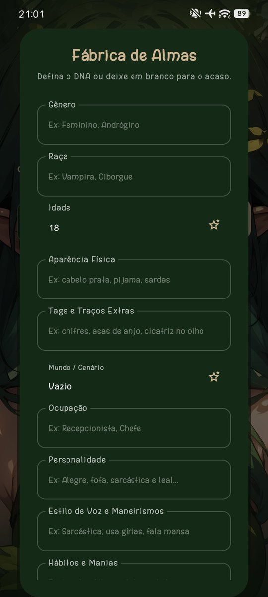 xOkMuh's tweet photo. Meet the "Soul Factory" in my BYOK RP App. It’s not just a prompt box. You define the AI's DNA: Soul Age, Isekai/Native origins, and a dynamic 0-1000 Intimacy Progression System! The AI builds the perfect character sheet.

Link in bio!

#LocalLLaMA #Waifu #CharacterAI #AI #Anime https://t.co/7fOowS3Bnb