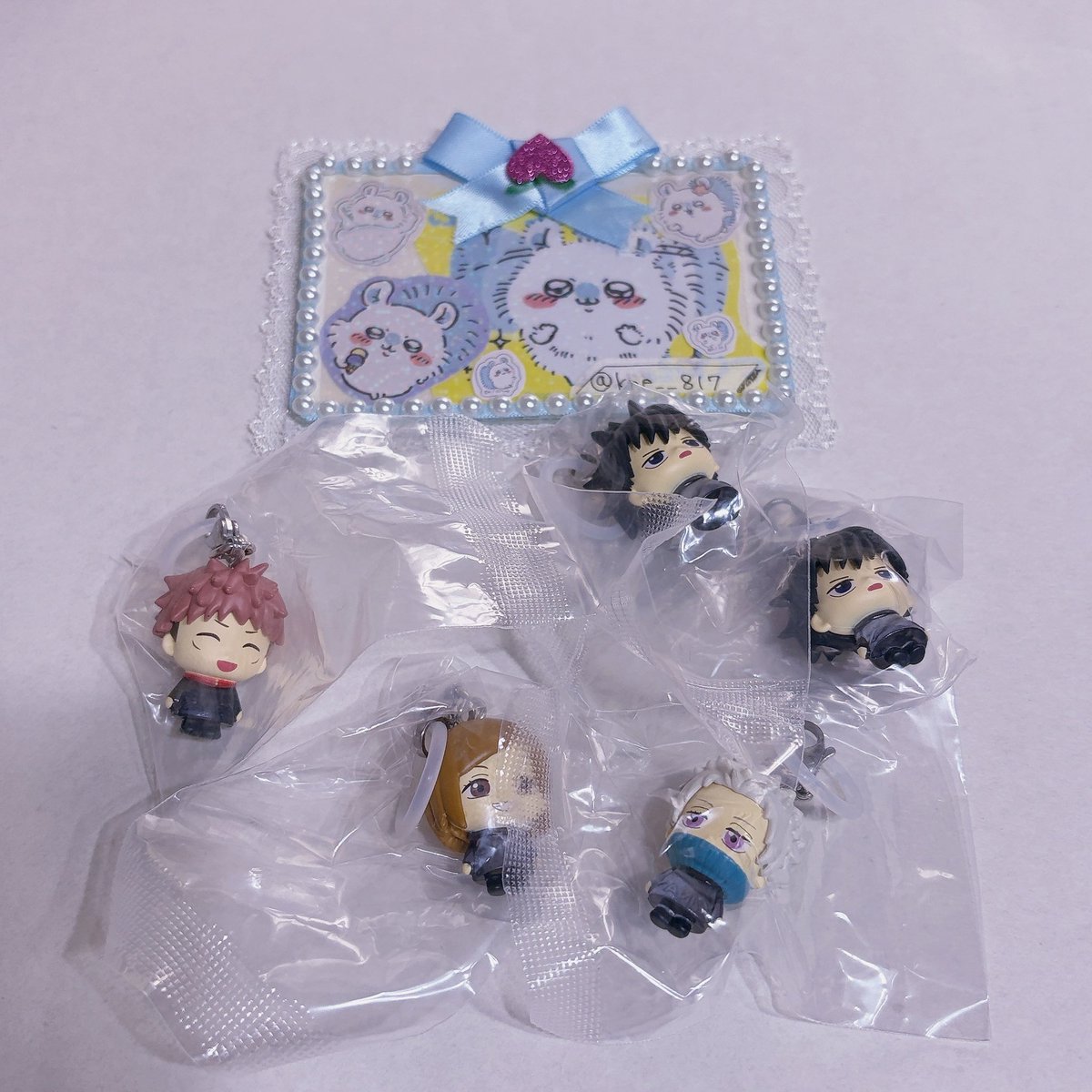 kne__817's tweet photo. 譲渡 買取 呪術廻戦 めじるしアクセサリー

譲:虎杖 釘崎 伏黒 狗巻

求:定価+送料

プロカご一読ください。郵送のみです。
よろしくお願いいたします。 https://t.co/l8yP9M1Nql