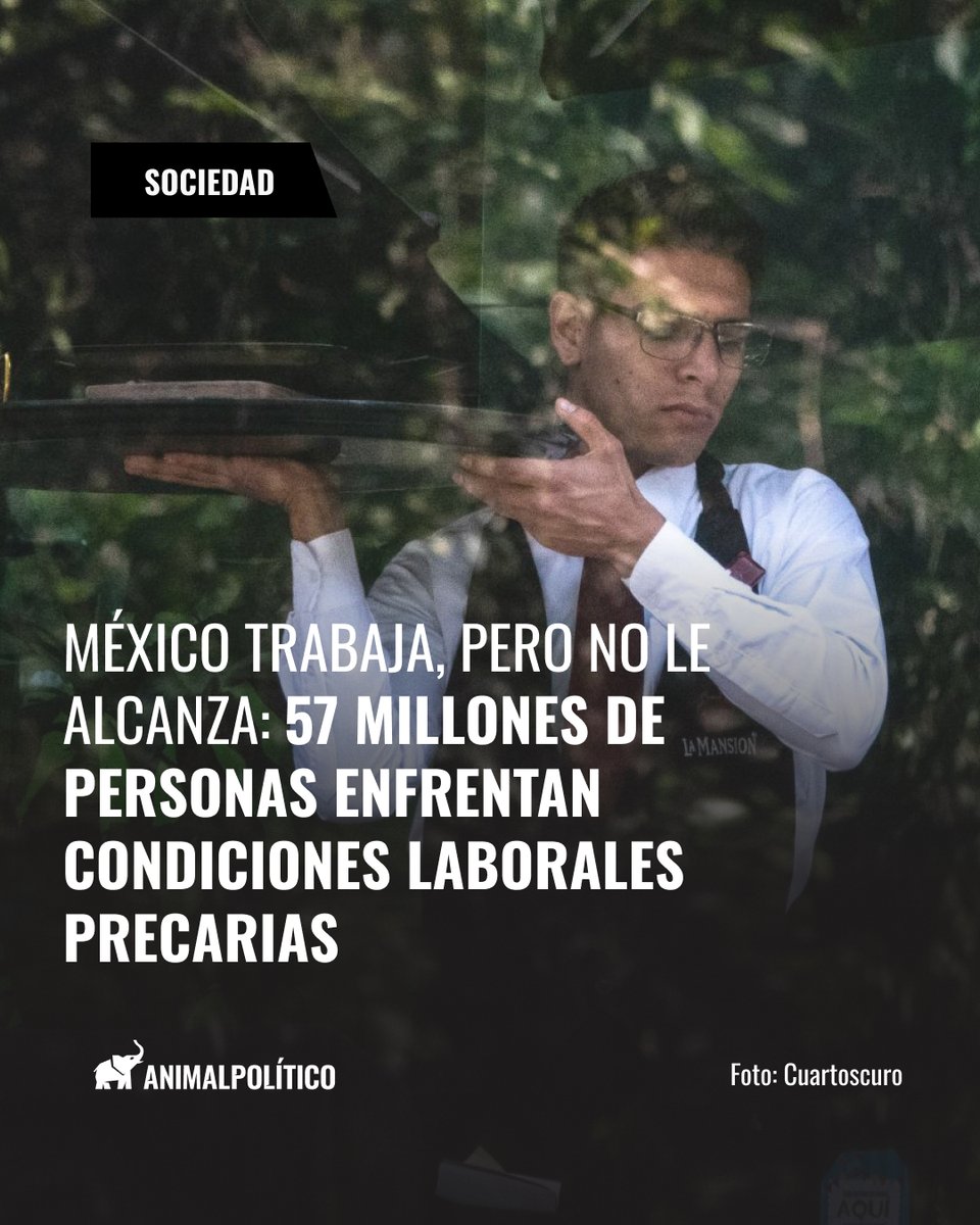 Pajaropolitico's tweet photo. 🔶 El más reciente Reporte del Observatorio de Trabajo Digno, estima que 57 millones de personas en México enfrentan al menos una condición que les impide acceder a un trabajo digno.

Lee más: https://t.co/wyvA8Xejhf https://t.co/1kMfSNwIan