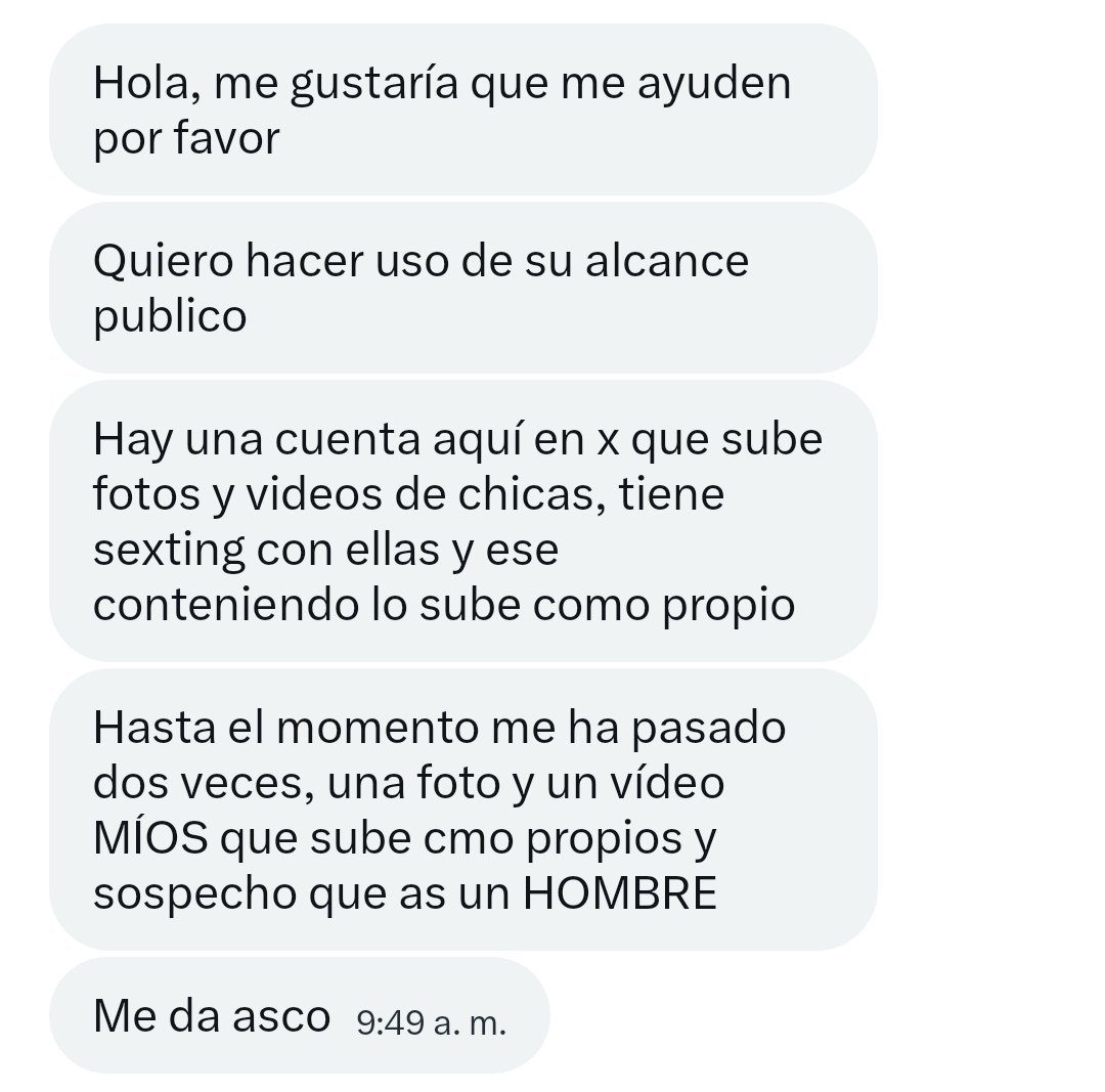cclesbiansss's tweet photo. perdón nuevamente por desaparecer amistades, pasaron ciertas cositas en mi vida, pero oks

quería pedirles si pueden denunciar y bloquear la cuenta pq usa videos de OTRAS chicas, y tienen la sospecha de que es un hombre https://t.co/sd2sq9AMMz
