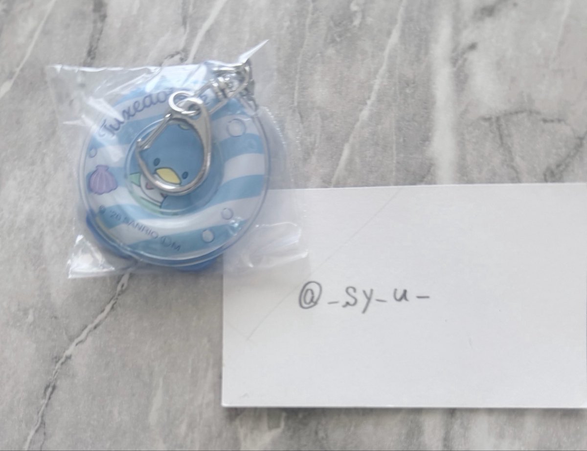 _sy_u_'s tweet photo. 【交換】サンリオキャラクターズ 浮き輪 キーチェーン

譲▶︎タキシードサム

求▶シナモン（シナモロール）

📮郵送交換希望

検索からもお気軽にお声がけ下さい。 https://t.co/4OlCspFspr