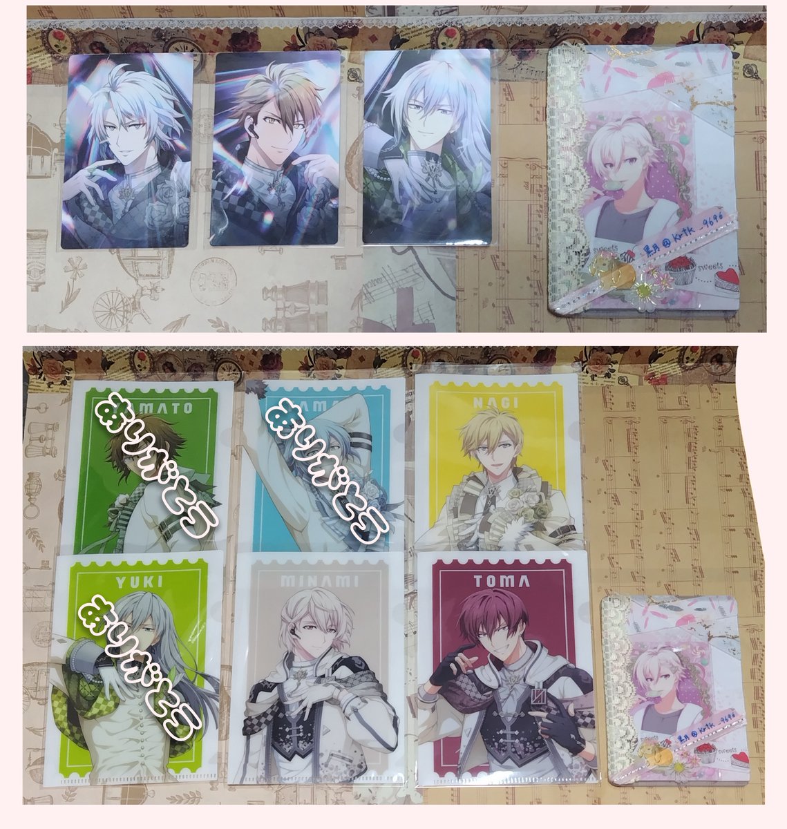 krtk_9696's tweet photo. 【交換】アイナナ VISIBLIVE TOUR 4WARD JOURNEY 4WJ 特典 ミニクリアファイル フォトカードセット

【譲】ナギ 楽 龍之介 千 巳波 トウマ

【求】
フォトカ　天
特典　天2 龍之介1

郵送希望
お気軽にお声掛けください◎ https://t.co/lqU2Is2ZUa