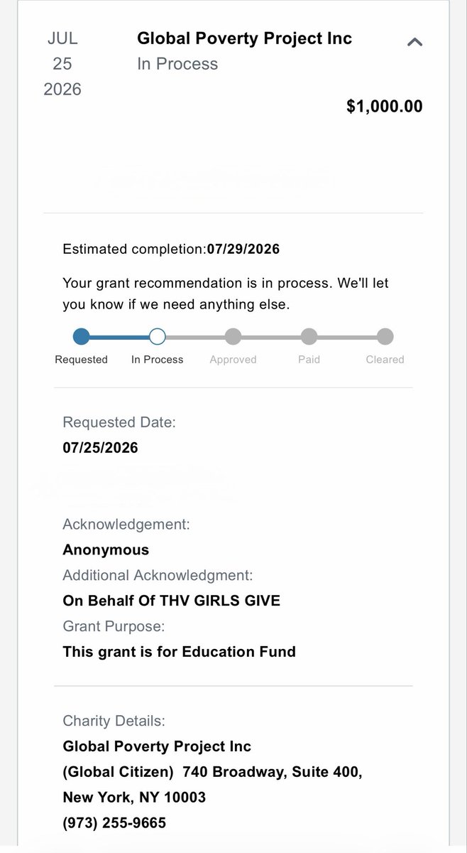 thvgirlsgive's tweet photo. Inspired by Taehyung’s stunning musical performance at the FIFA final, we are donating $1,000 to Global Citizen.

The FIFA Global Citizen Education Fund is powered by Global Citizen, a 501(c)(3) nonprofit operating under Global Poverty Project, Inc. https://t.co/34cjKHunIh