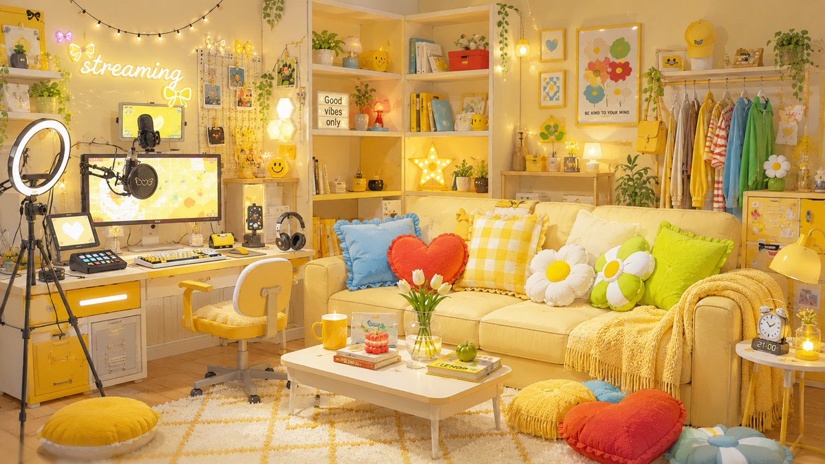 onigiri_princes's tweet photo. 🍙無料背景配布 | 16:9「花×テントウムシの女の子の部屋:Flower & Ladybug Girl's Room」 サムネイル、ストリーミングなどにご自由にお使いください!使用報告は不要です🎀👑#onigiriFreeMaterials #FreeMaterial #BackgroundMaterial https://t.co/T16ojXEPDa