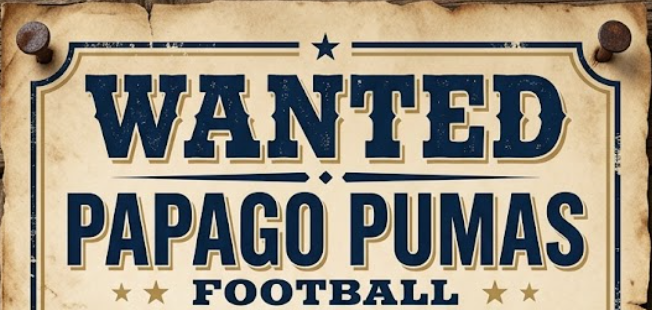 Coach_BSanchez's tweet photo. Still looking for a home??  Come play for us here at Papago!
WANTED!  OL, DL, DE, and Defensive Backs!
Don't play at "Couch-U" this year...
🚨Get NCAA/NAIA Exposure🚨
@PapagoPumas @CoachBStro https://t.co/8YAFU8qEQi
