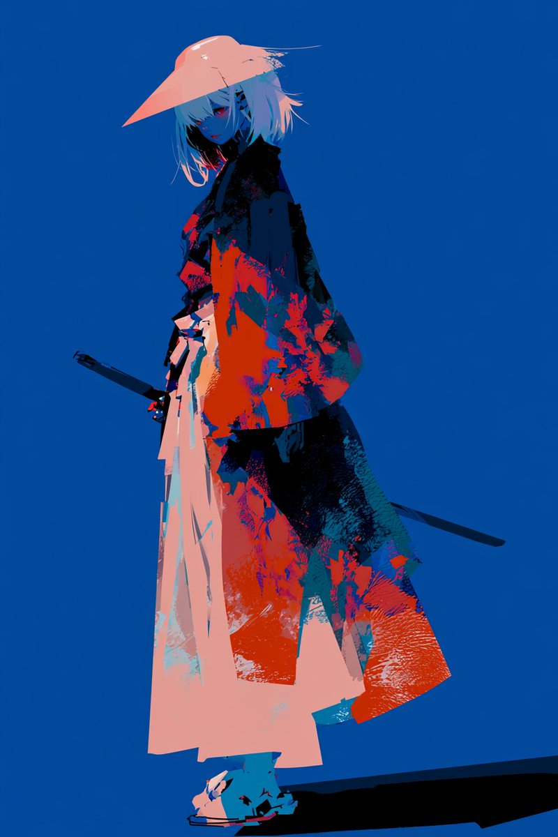 Female Mechanical Ronin Character Art