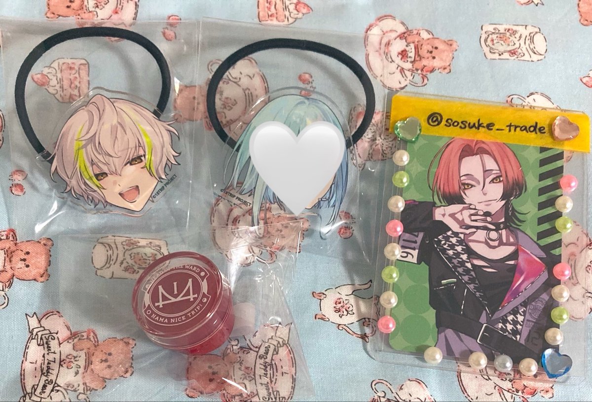 sosuke_trade's tweet photo. 【交換】18TRIP エイトリ 劇場版 おもライリングライト　アクリルヘアゴム

譲) 潜 糖衣
求)太緒

郵送 or 新横浜ラーメン博物館 現地手渡し/リンライはヘアゴム含む交換のみ https://t.co/rodZM1csVn