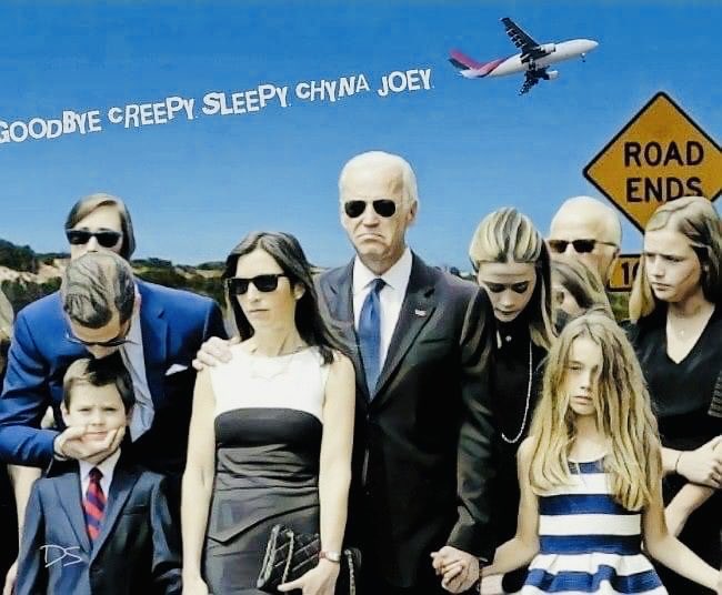 LibertyLouise17's tweet photo. I will never have sympathy for Chyna Joe or his family. The family had every opportunity to speak up and have catered to the FAKE news to this day. The family had every opportunity to give a crap about Joe and not make a public ass (pun intended) out of him just to keep up their Deep State charade while he lost his mind. Especially Hunter and Jill. They should face charges for elder abuse. And the fake news should be brought up on charges. The only ones that should benefit from any of this are We The People by exposing the fake news and the Biden crime family.