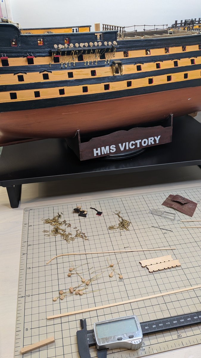 Modeler1221's tweet photo. 1/84 HMS VICTORY Battleship (Deagostini) ミズンマストのチャネルの製作開始。☀
#modelship #modeler #模型 #船 #帆船 #hmsvictory #ディアゴスティーニ https://t.co/bszwVruH03