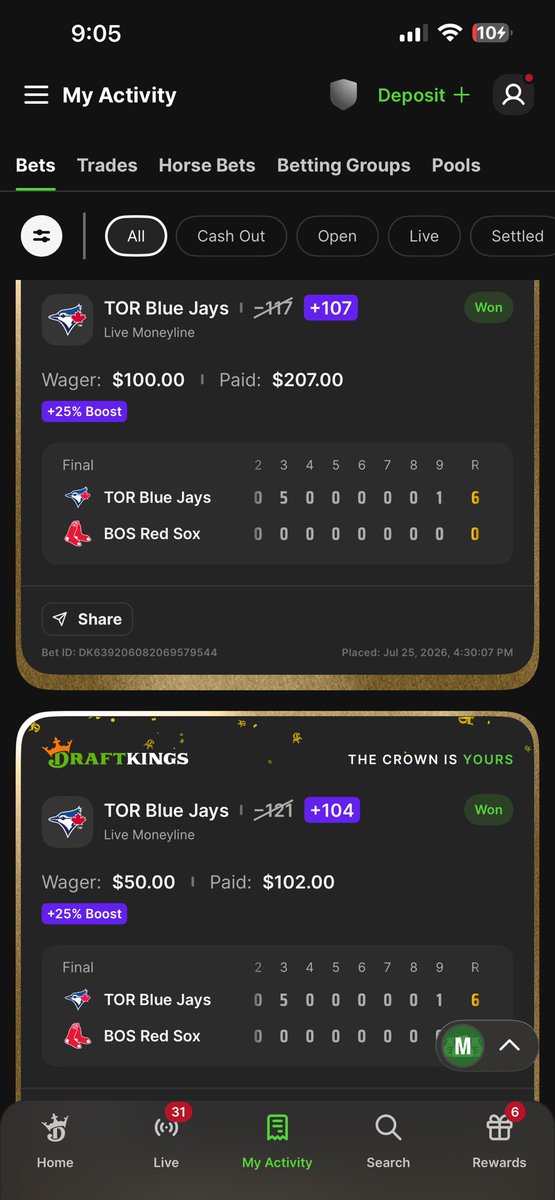 6GSZN's tweet photo. White Sox sold &amp; marlins as well but we still cash vip play &amp; one community slip 🪄💰 

#Fanduel #Draftkings  #ESPNBet #mlbbets #parlay #mlbparlays #parlays #sportsbetting #SportsBettingX #gambling #MLBPicks #sportsbets #sports #Gambling𝕏 #baseball https://t.co/YPIwjKrT2E