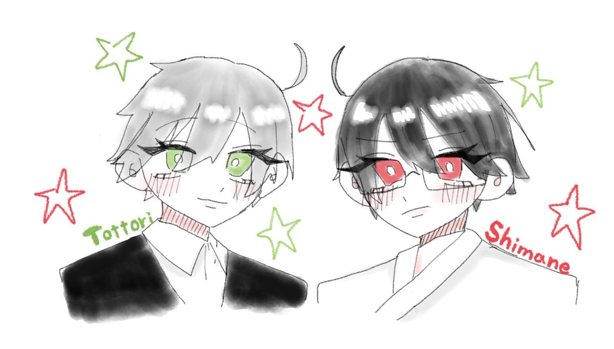 KANIMARU_226kk's tweet photo. 鳥取さんも描きたくなったので… https://t.co/tbDgXdK7Bs