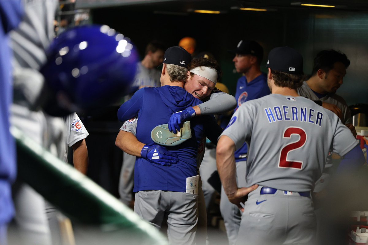 Cubs's tweet photo. And just like that, our cubbie became a cub. 🥹 https://t.co/BIeeLXZDS7