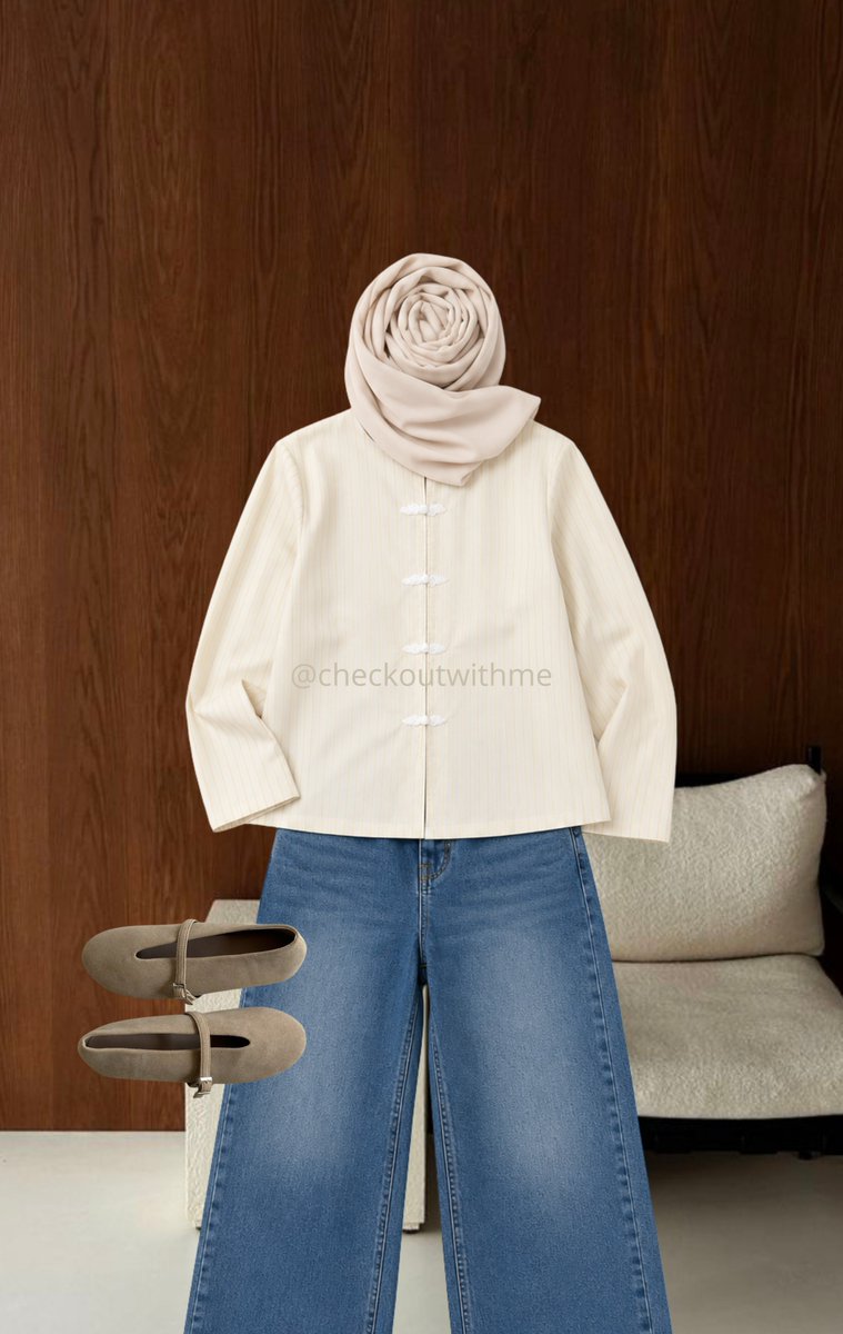 checkoutwithme's tweet photo. morning guys 😍

pagi minggu ini kalian ngapain? 
aku sibuk mix n match outfit buat kuliah 👀

eh tapi outfit ini bisa banget buat ngantor, simple tapi tetep catchy 💋

🔗 atasan 
https://t.co/Xs75zRadHR
🔗 jeans
https://t.co/8xm9nNSQtK
🔗 Flatshoes 
https://t.co/tmFOKyttE7 https://t.co/Bw6NOANyqb