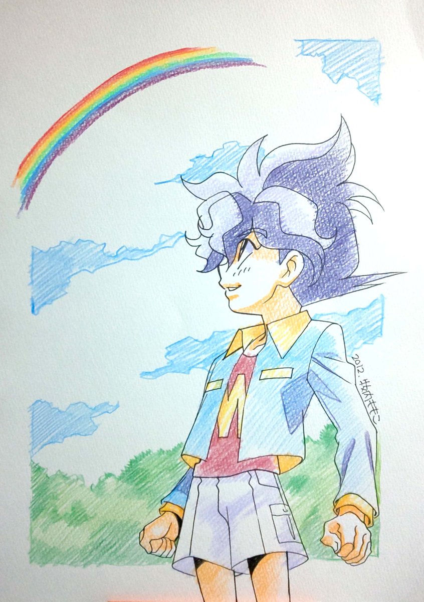 makiuchimomoko's tweet photo. ほむほむお誕生日おめでとうございます！！
過去絵で失礼致します。
タグお借りします。

#炎部ワタル誕生祭2026 https://t.co/GeW2sLOGaV