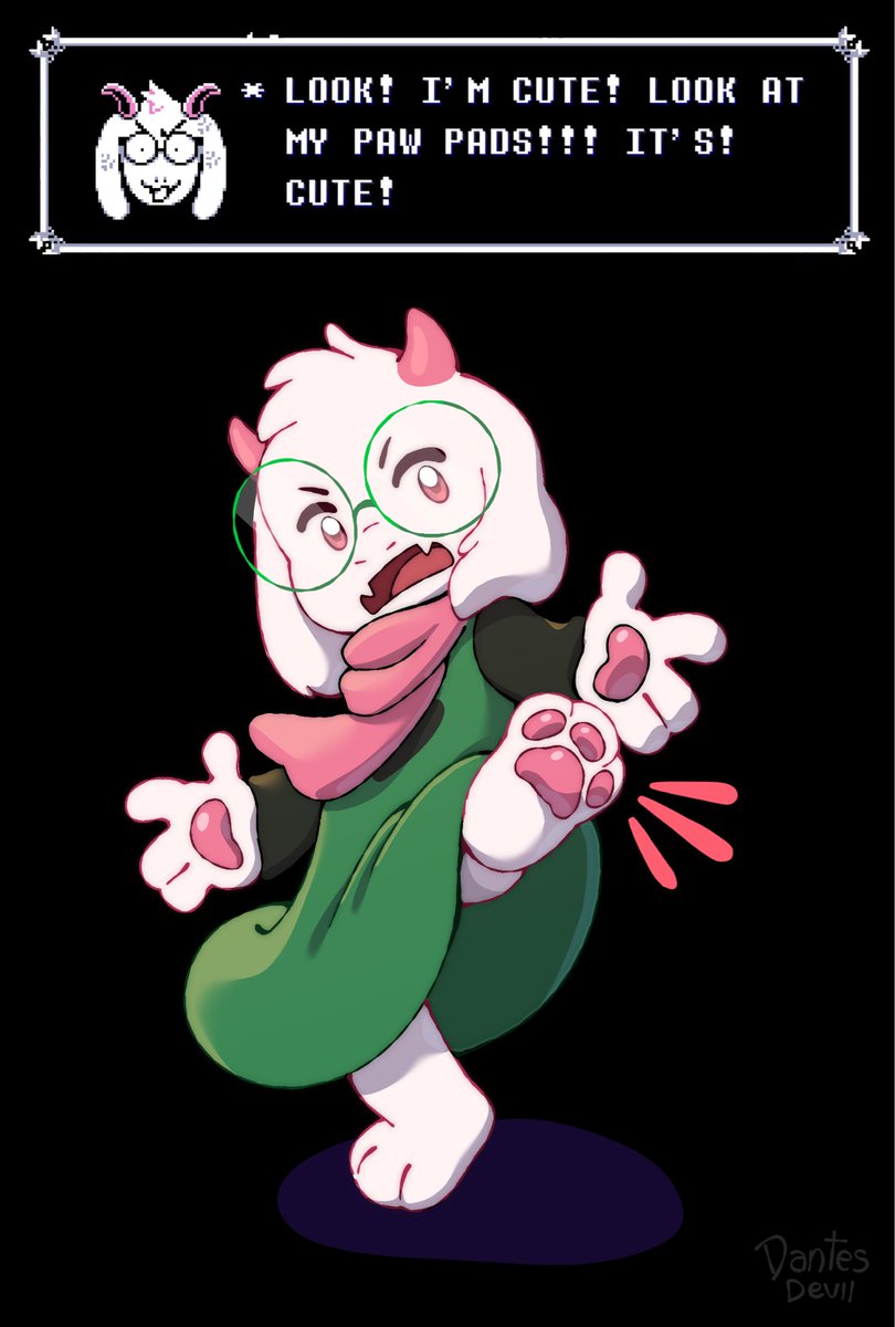 DantesFerret's tweet photo. He’s CUTE okay???

#deltarune #ralseideltarune https://t.co/ag1k8cdzCY