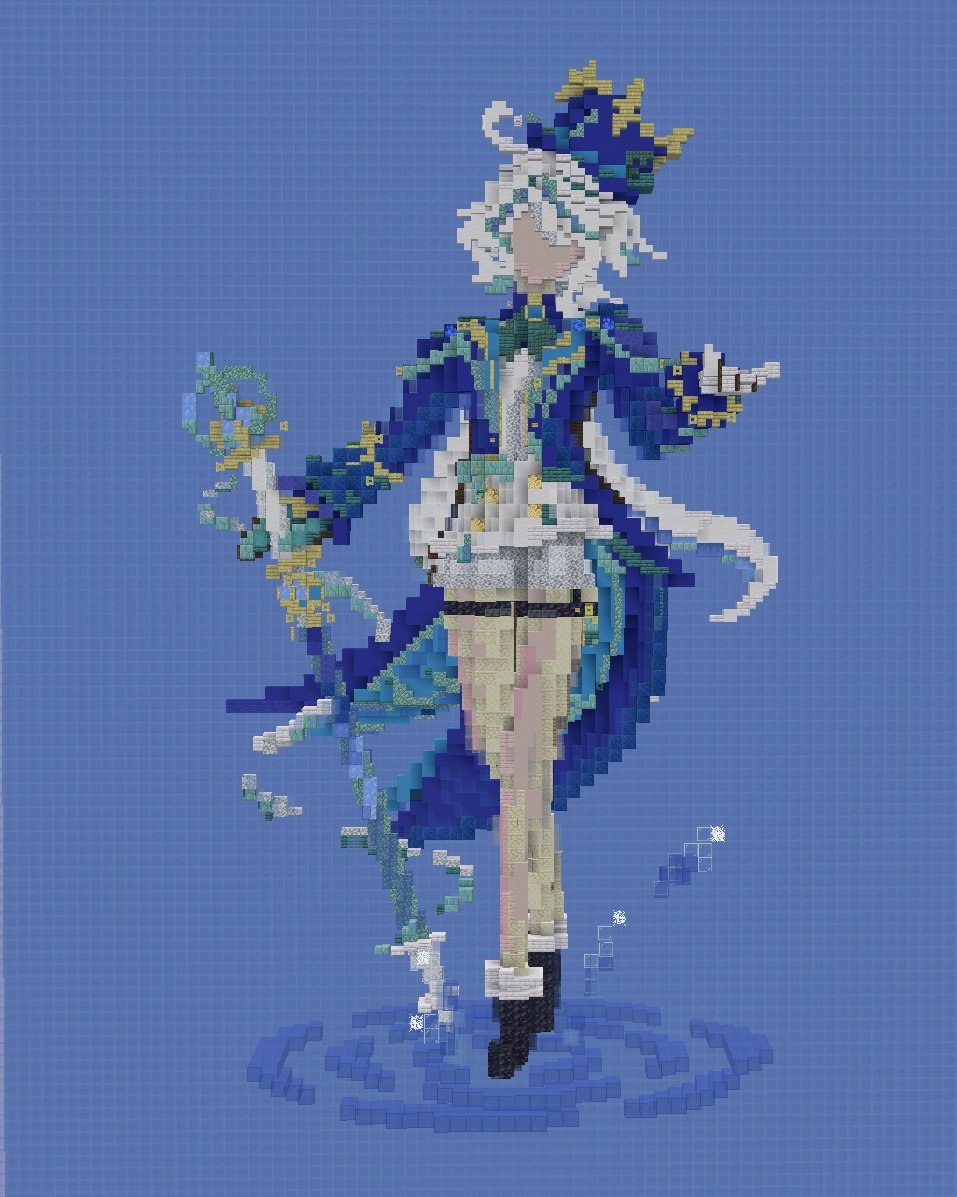 Leve_Tomo's tweet photo. 「Furina」

#原神
#Genshininmpact 
#Minecraftbuilds https://t.co/dWQBsjY2Us
