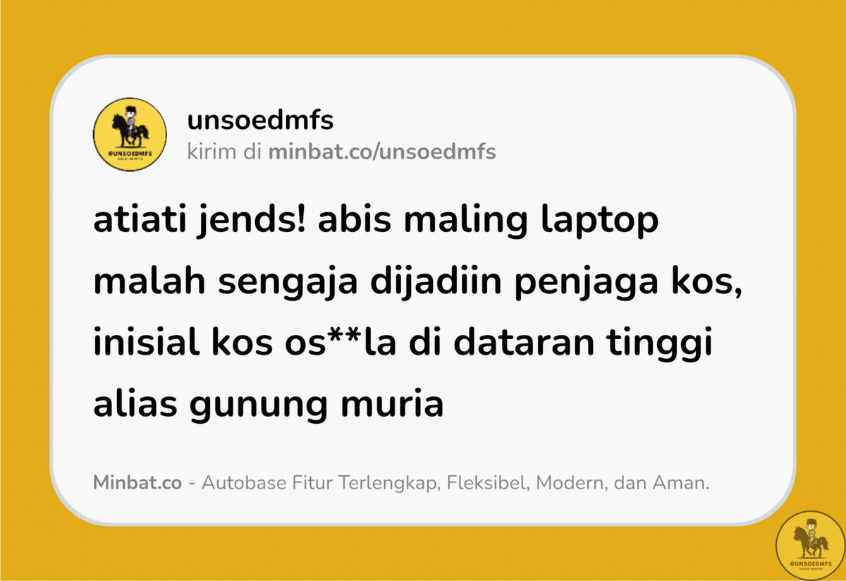 UNSOEDFESS | BASE UNSOED tweet media