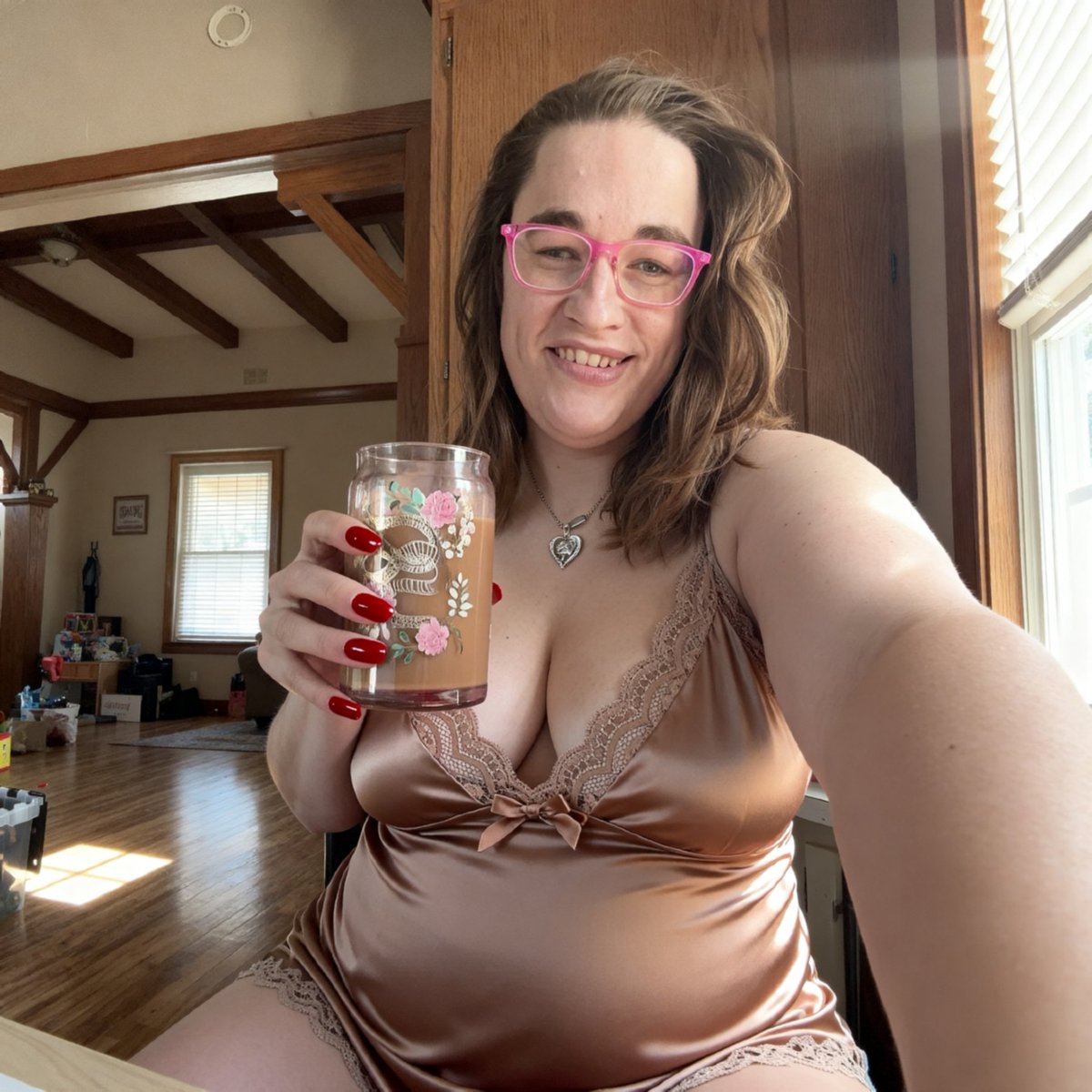 CurvywithCoffee's tweet photo. My coffee’s bold, hot, and keeping me up… think you could compete with that? https://t.co/K1fMeTxFGq