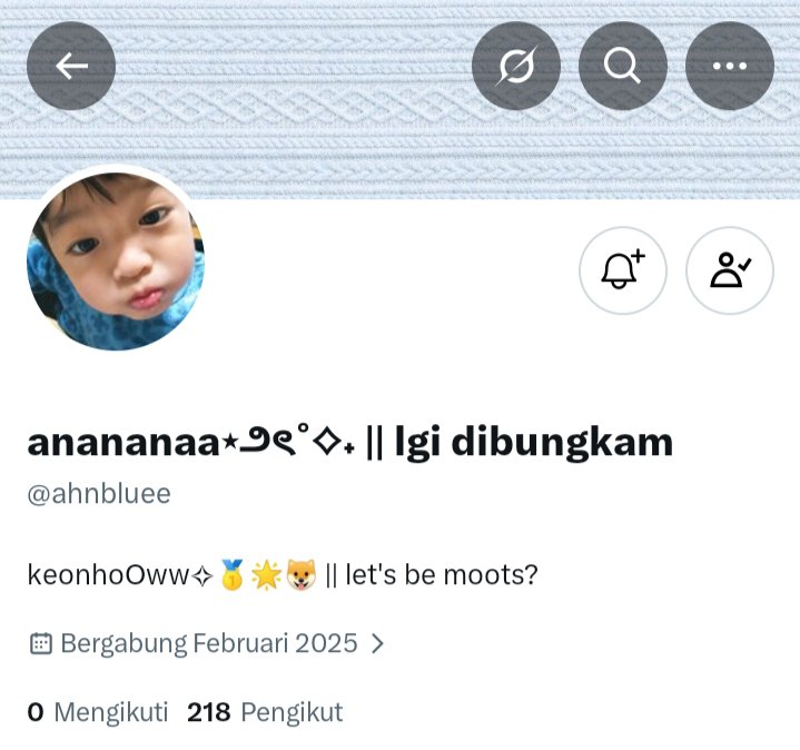 ahnbluuee's tweet photo. hallOww #moots @ahnbluee!!
aku mw nanyaa, kalian ada follow acc aku yg itu tidaak??  kalo ada cepaat unfoll ya guyc!! acc itu ke kunci &amp; gbsa ak login in lg☹️... &amp; sorry yaa klo kesannya ak nge unfoll (itu otomatis☹️). klo ak udh buat new acc, kita berteman yh🥺☹️

help rt guyc💗 https://t.co/fzvf9tvOvO
