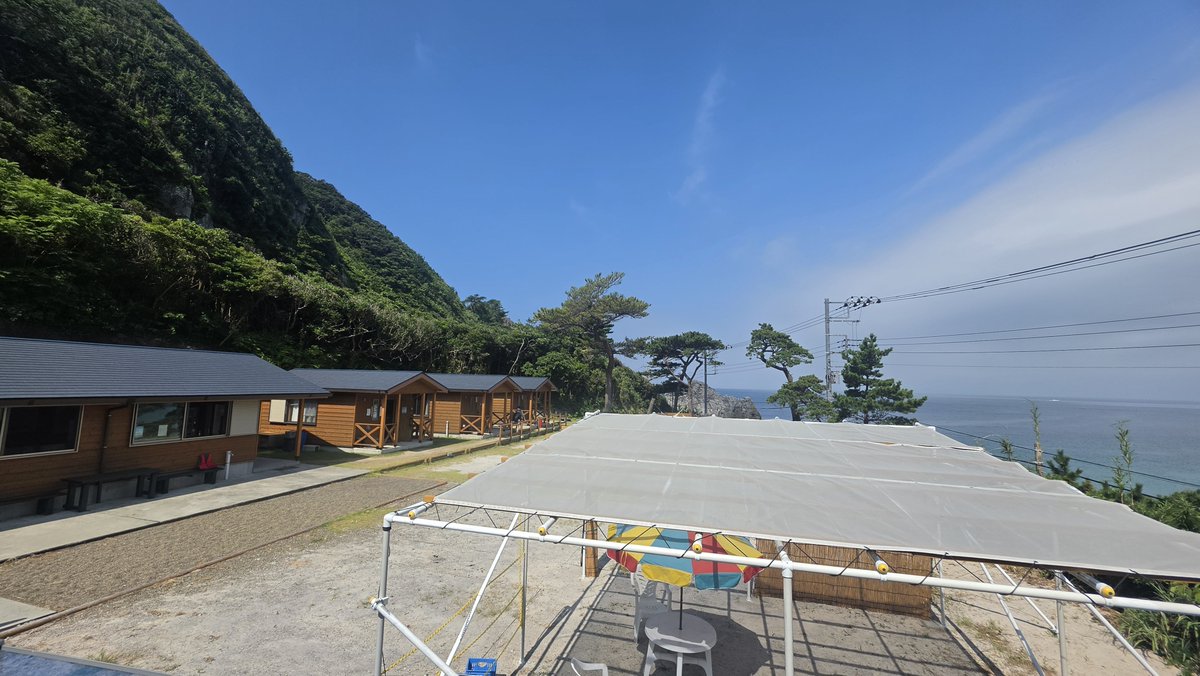 rixnovka's tweet photo. 神津島でダイビングとキャンプを満喫ぅ！夏始まったわ！ https://t.co/s33nkUlKsI