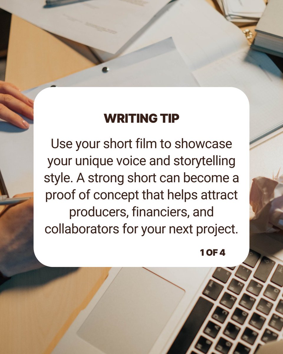 ShoreScripts's tweet photo. Some of today's most successful filmmakers used #shortfilms as the first step in their careers. A strong short can demonstrate your storytelling ability, introduce your work to the right people, and create momentum for whatever comes next. Make every frame count! #screenwriting https://t.co/BWwdjc2hRV