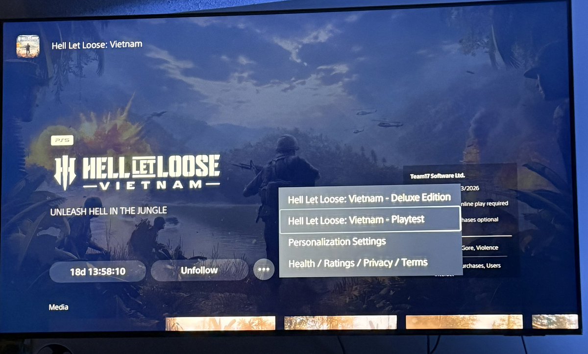 jdkidd's tweet photo. @Maxmillions0 @BigfryTV Click the 3 dot circle button in the games page in the PlayStation store and select playtest and download 👍 https://t.co/BlJRAne9qy