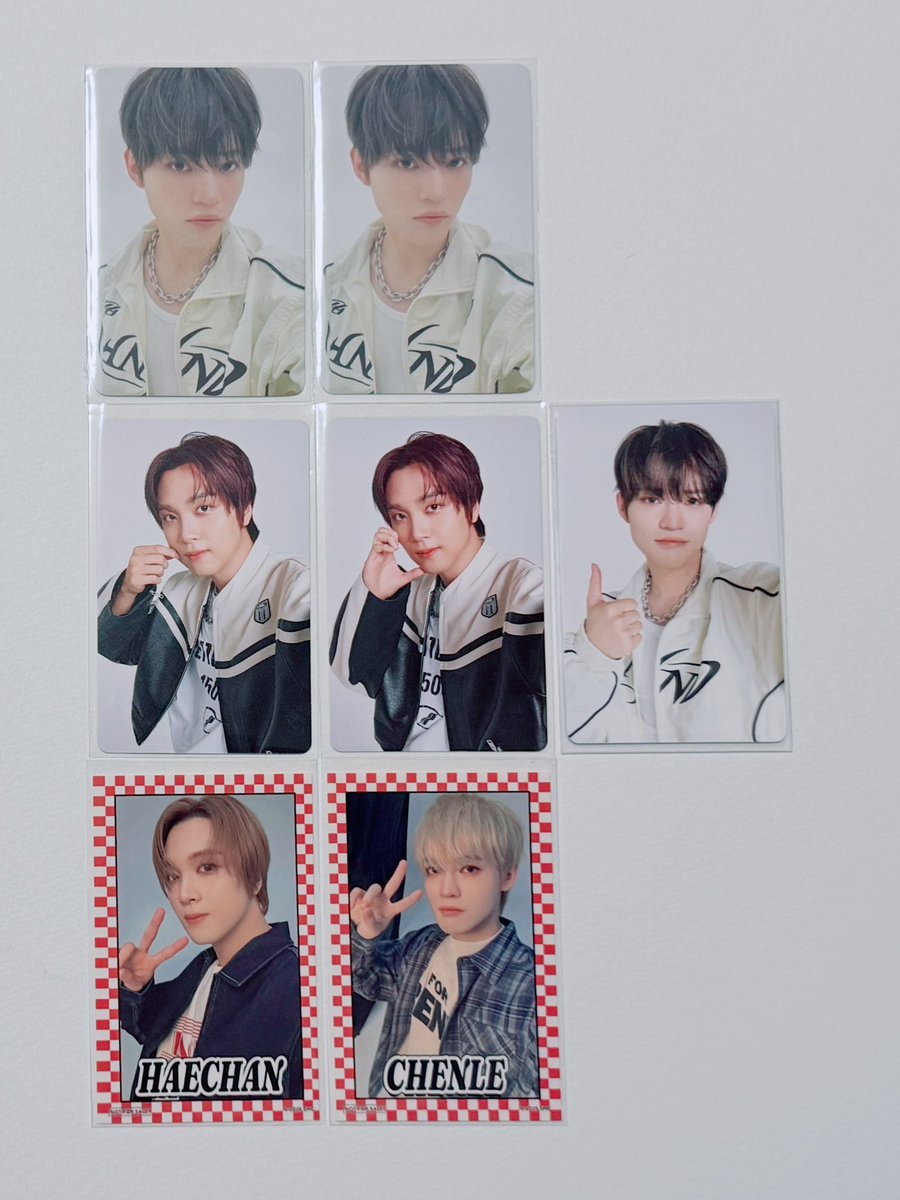 edrdmy_apeche's tweet photo. @aaa NCT 過去トレカ
NCT127 NCTDREAM トレカ　交換
【譲】テヨン　ヘチャン　ジョンウ  ドヨン　ジャニー　ジェノ　チョンロ　ロンジュン　マーク　ジェミン　チソン
【求】ジェノ　ジェミン　チソン

郵送or都内手渡し https://t.co/Lzi5Fg5uEk