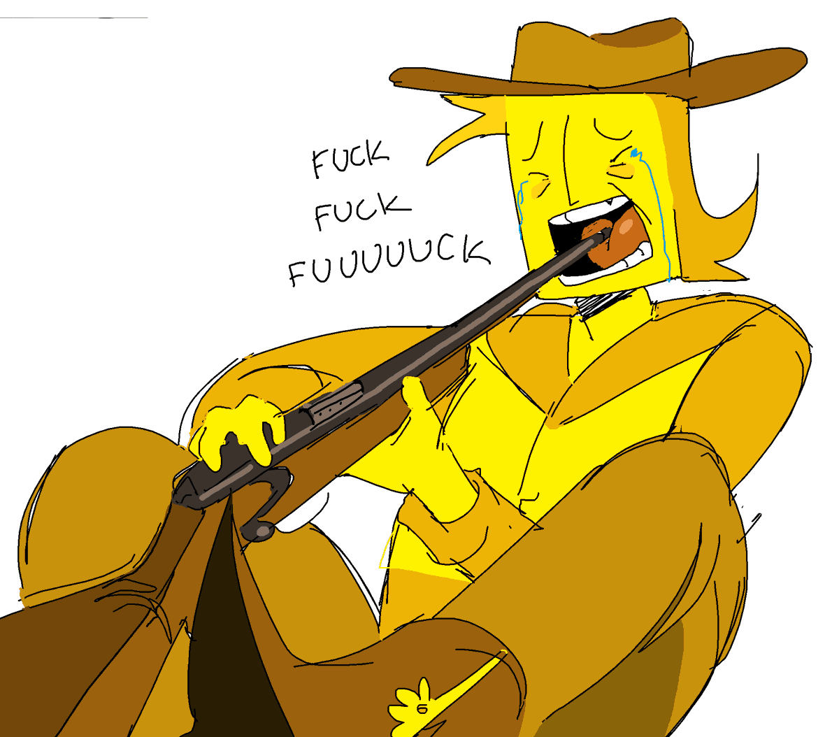Bagandzi's tweet photo. oomf asked to draw em with a rifle so https://t.co/yFAfSO2bqL
