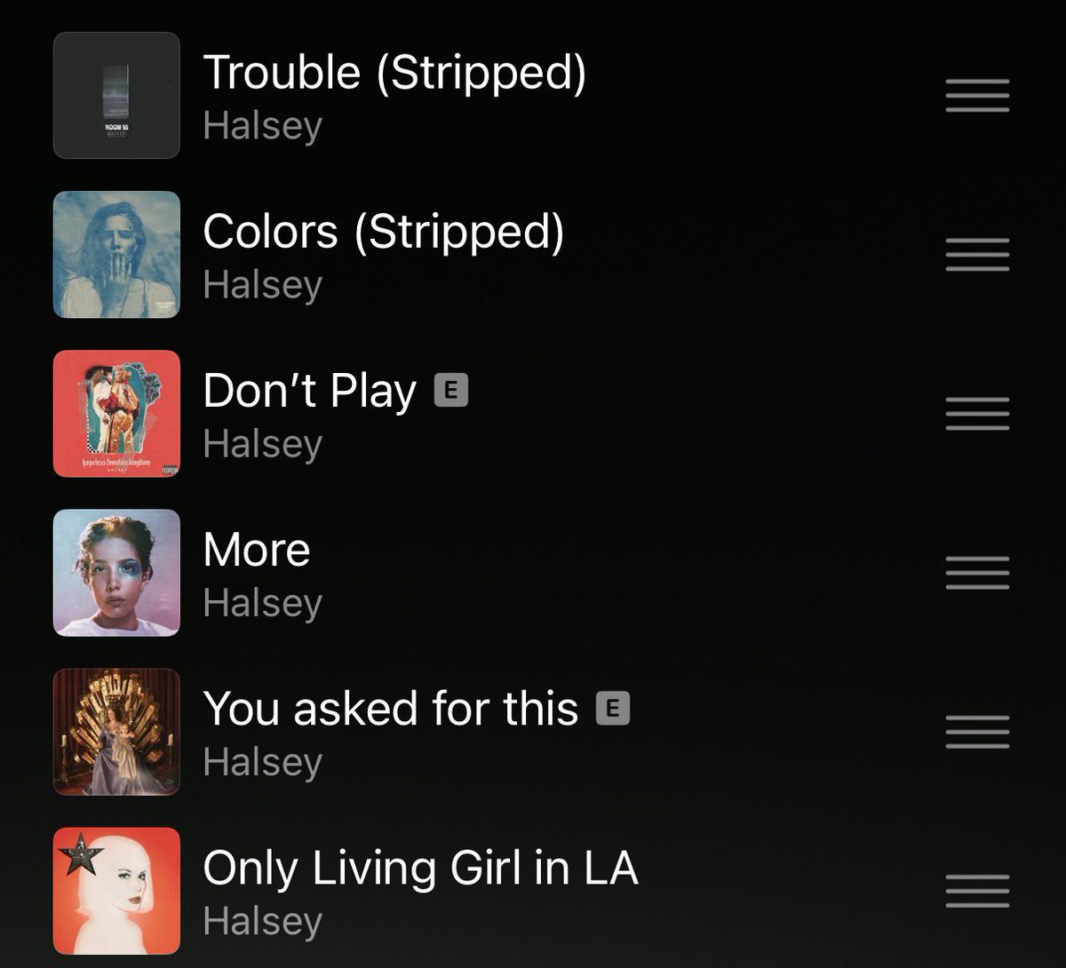 athenathebee's tweet photo. Me and my favorite Halsey song from each era https://t.co/S8LCzIdcT0