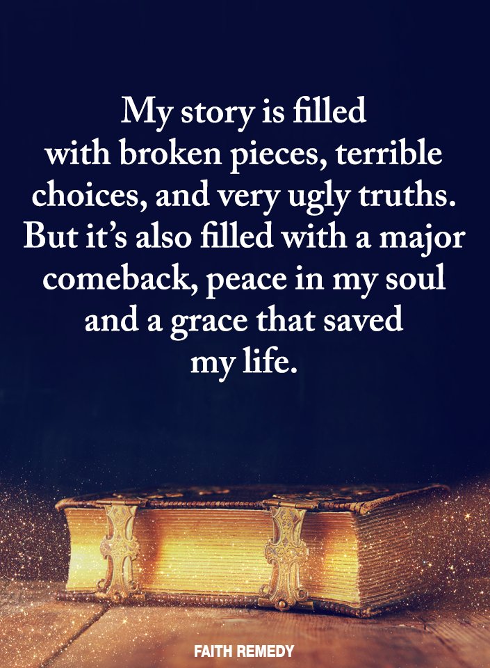 Faith_Remedy's tweet photo. My story is filled with broken pieces, terrible choices, and very ugly truths. . . https://t.co/uvgNT17WTU