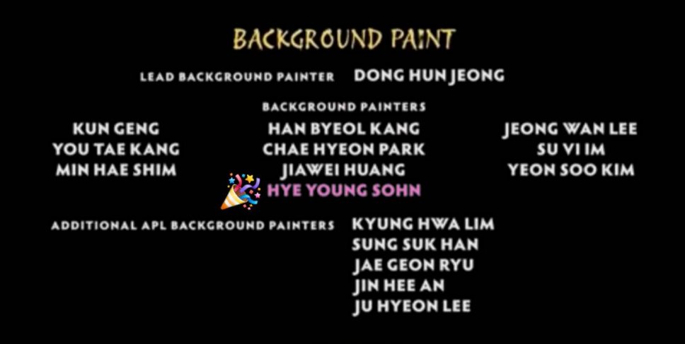 hysohn00's tweet photo. <아바타 아앙: 더 라스트 에어벤더>에서 Background Painter로 참여했습니다! 
엔딩 크레딧에서 제 이름을 보니 정말 뿌듯하네요😊
작업하는 내내 정말 행복했던 프로젝트🫶

@StudioMir2010 
#아앙더라스트에어벤더
#avatarthelastairbender
#ATLA
#STUDIOMIR https://t.co/f7Abm9I7n3