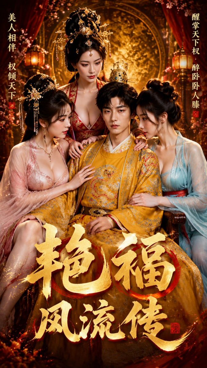 huangguoai's tweet photo. 黄果短剧 独家自制！

**【艳福风流传】EP08**

禁欲帝王用了“春方”变野兽，红贵人这次竟然被折腾到崩溃求饶？六次登顶还是停不下来，这波反差实在太顶了！

#艳福风流传 #黄果AI短剧 #成人短剧 #成人AI #AI短剧 https://t.co/moY4g4EOp0