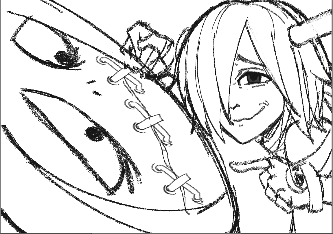 EveryDayABA's tweet photo. Day 206 of A.B.A posting.                                                                                          
Black and white love.
A.B.A and Paracelsus made by
@moealexg (culdn't find their twitter sadly)
#ggst_aba #aba #ggst https://t.co/aP3HUS0emq