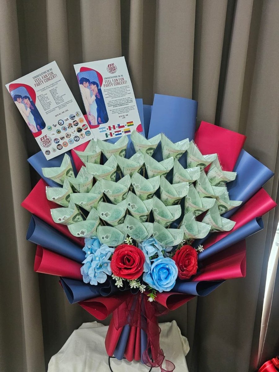 BounpremMty's tweet photo. ¡Hola EarthMix, FirstKhaotung y BounPrem stans! ✨

Presentamos la segunda iniciativa del #FFFPartyConcert2026: ramos conmemorativos para cada pareja como símbolo del cariño de Latinoamérica. 💐
Gracias a quienes donaron 🫂

¡Muy pronto les mostraremos más sorpresas! 🎉😉 https://t.co/oU1GnP5qh6