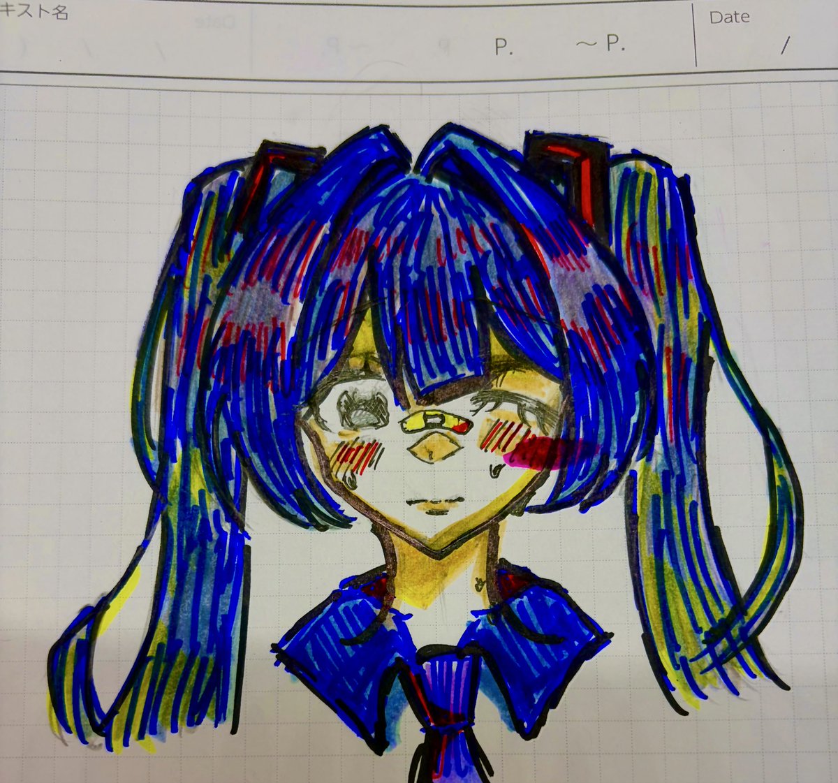 ynakaej's tweet photo. 芸術っぽくしたかった
 #イラスト https://t.co/XSqsIF2Jxl