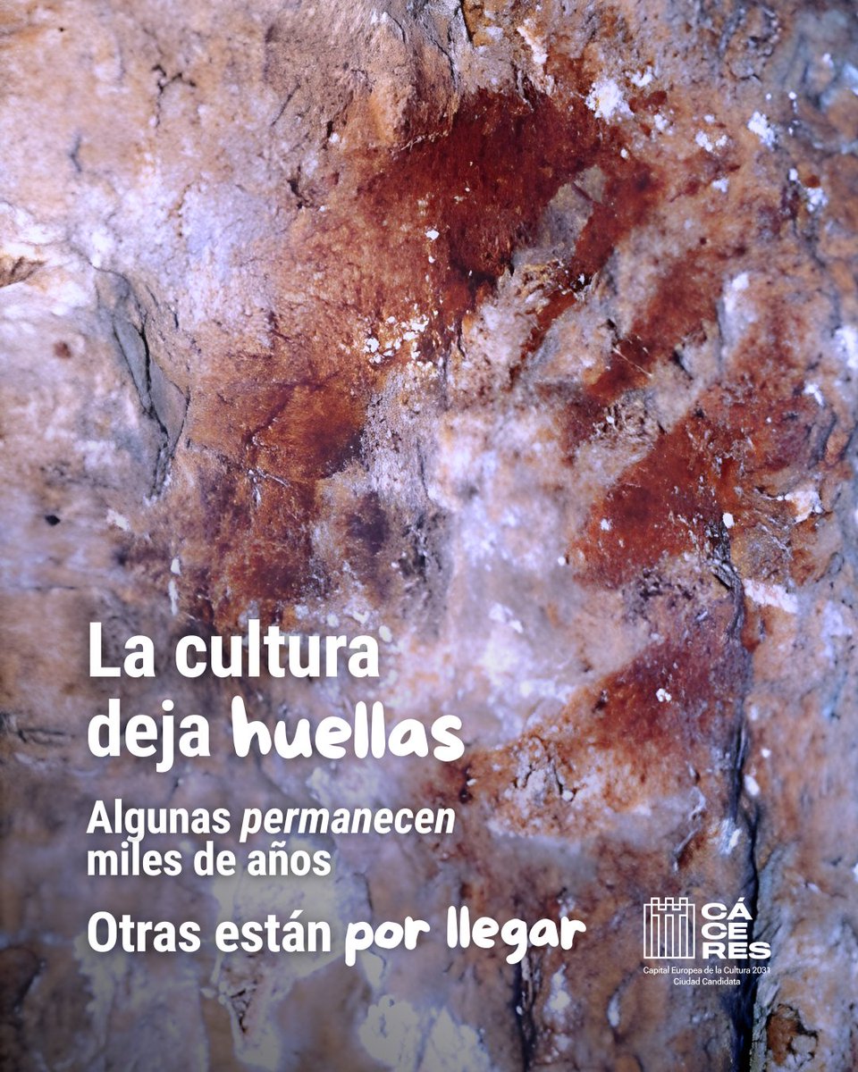 caceres_2031's tweet photo. Hace más de 66.000 años, una mano dejó su huella en la cueva de Maltravieso.
Hoy seguimos escribiendo esa historia.
💙 Forma parte del camino
🩷 Forma parte de la historia
🤍 https://t.co/DJ9T8bJSEe

#Cáceres2031 #Transcultura #Maltravieso #CapitalEuropeaDeLaCultura @Ayto_Caceres https://t.co/ZWu0J2MCJQ