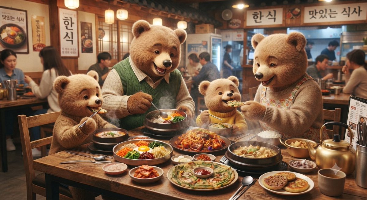 lampard448's tweet photo. 間違え探し、何個見つけられるかな？

#bear　#熊　#韓国　#料理　#ソウル　#釜山　#グルメ https://t.co/kUYIhrqnfS