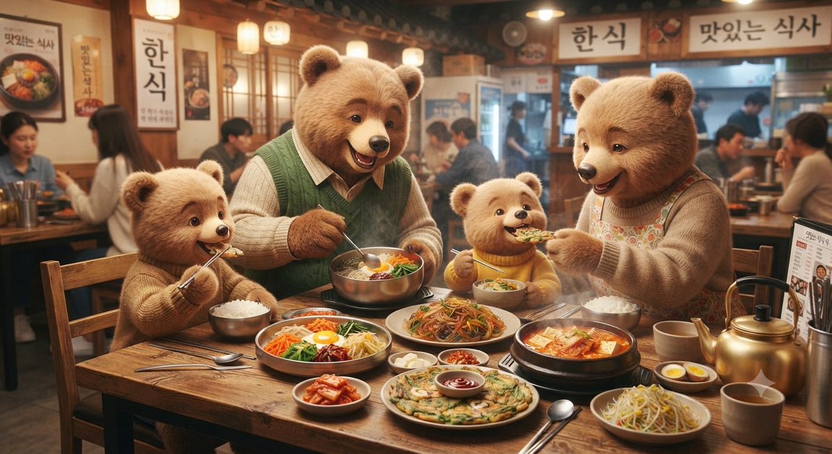 lampard448's tweet photo. 間違え探し、何個見つけられるかな？

#bear　#熊　#韓国　#料理　#ソウル　#釜山　#グルメ https://t.co/kUYIhrqnfS