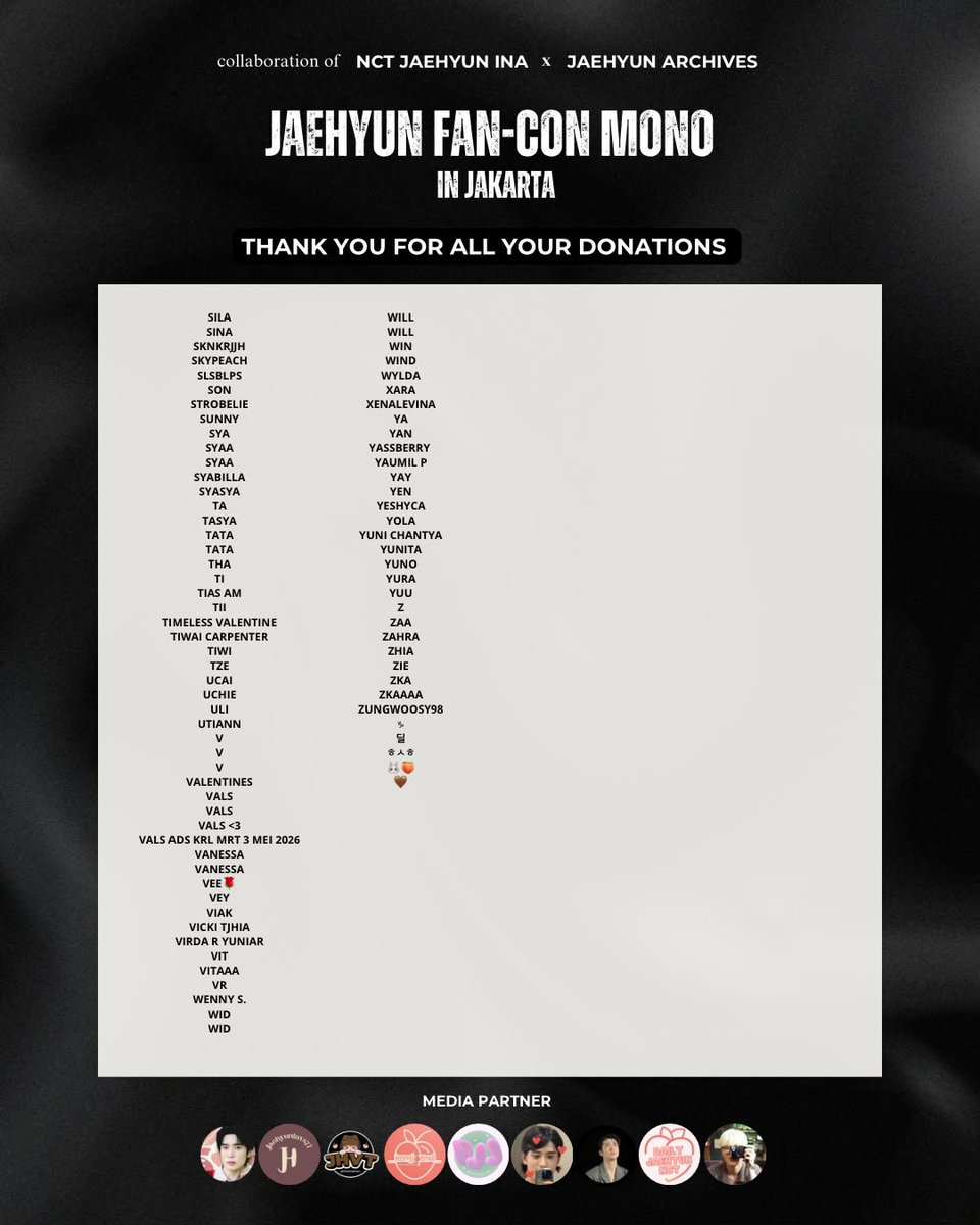 NCTJaehyunINA's tweet photo. 𝐉𝐀𝐄𝐇𝐘𝐔𝐍 𝐅𝐀𝐍-𝐂𝐎𝐍 <𝐌𝐨𝐧𝐨> 𝐢𝐧 𝐉𝐀𝐊𝐀𝐑𝐓𝐀

REKAPITULASI KEUANGAN (updated)

Berikut kami lampirkan seluruh bukti keuangan project MONO dan 99 Degrees
🔗https://t.co/PbqXtxwUZG (BUKTI TRANSFER)
🔗https://t.co/5fQ4aJL5Pi (RINCIAN KEUANGAN) https://t.co/ujVr9zYvzd