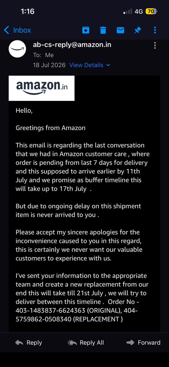 ajju's tweet photo. @amazonIN @ndtv @ravish_journo @ZeeNews @ajassy @JeffBezos @AmazonHelp https://t.co/wKSiips4V5
