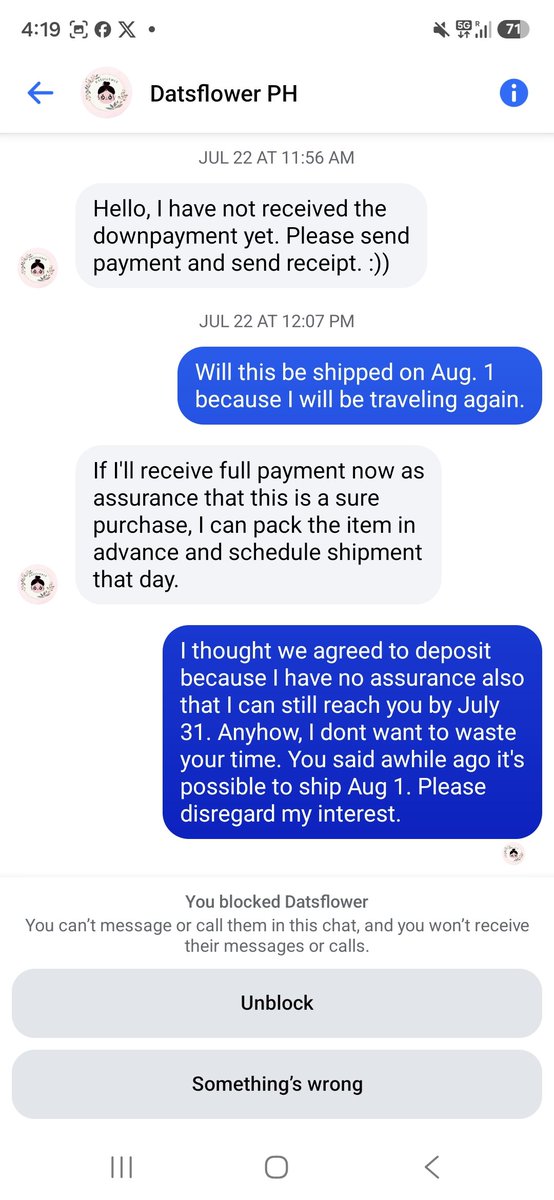 ia_eats's tweet photo. @datsflower Since we could not agree on the terms there is no point to continue our transaction. https://t.co/hb4KUHOIeZ