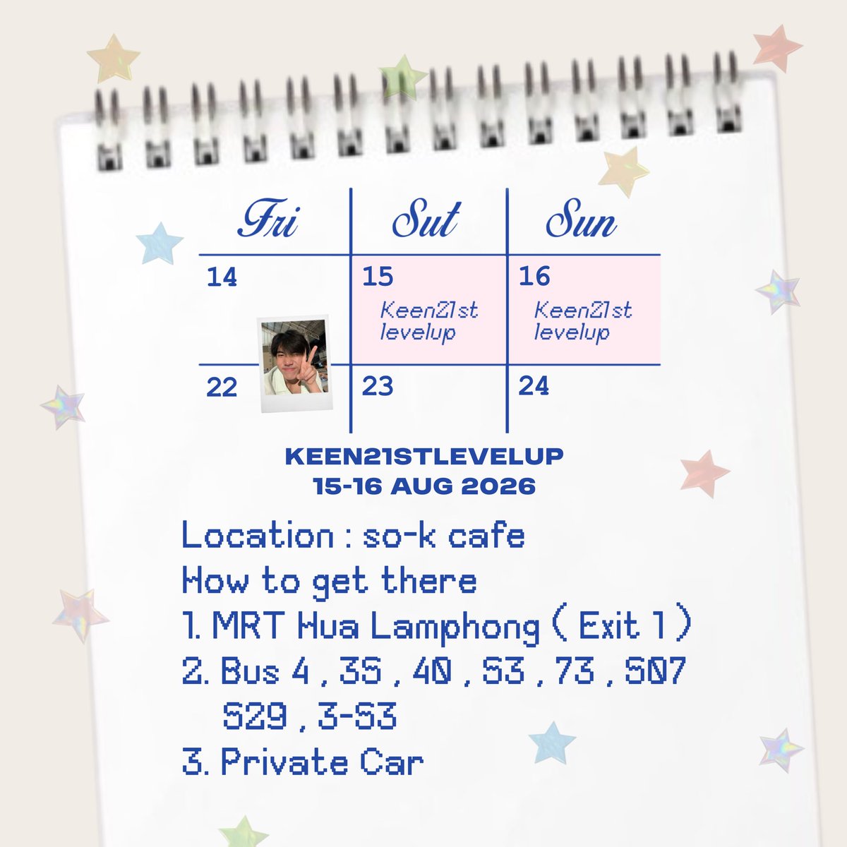 keen21levelup's tweet photo. วิธีการเดินทางไป so-k cafe

ㅤ♡ https://t.co/eyCNKgwbkx

#keenkeno #keen21stlevelup
#HappyKeen21stBDayProject https://t.co/Dft5Hpertf