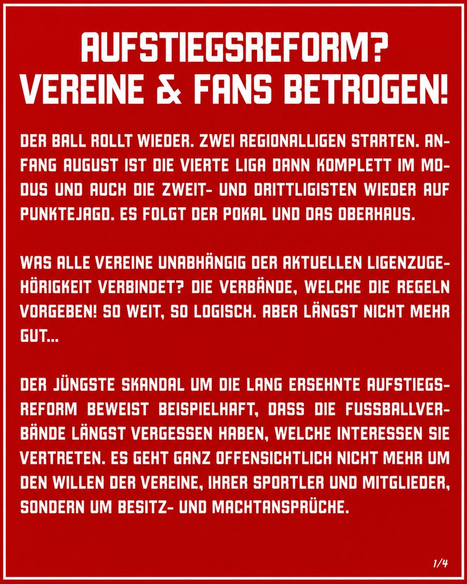 News_FCNurnberg's tweet photo. Die Nordkurve Nürnberg unterstützt den gemeinsamen Aufruf zahlreicher Fanszenen zur Aufstiegsreform in den Regionalligen. Gefordert werden transparente Entscheidungen, faire Strukturen und mehr Einfluss für Vereine und Fans.
#FCN https://t.co/ZWE98MlWvA