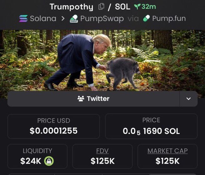 Maximveorge's tweet photo. 💎Token : $Trumpothy    
📈Entry: $5k
📊Peak: $125k
🚀Gain: 25x Profit 

It was dropped early on my TG. 💯🔥
X saw it late — as usual.
📩 DM now to join my Alpha Telegram Channel🚀 
✅ Follow and don’t miss the next one.

⛓️ #solana #memecoin #cryptoTrading https://t.co/qHaA3VTAL4
