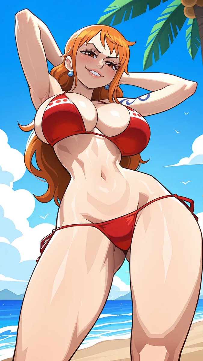 NamiRpp's tweet photo. Le rouge me va bien, tu trouves pas ~? https://t.co/2ZxKt0HUrA